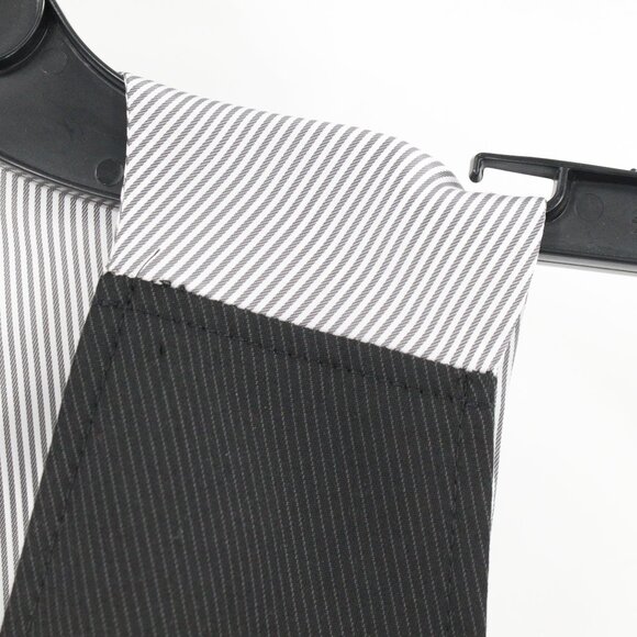 John Varvatos Vest Mens small viscose Blend Striped Gilet Waistcoat gray formal - Picture 2 of 12